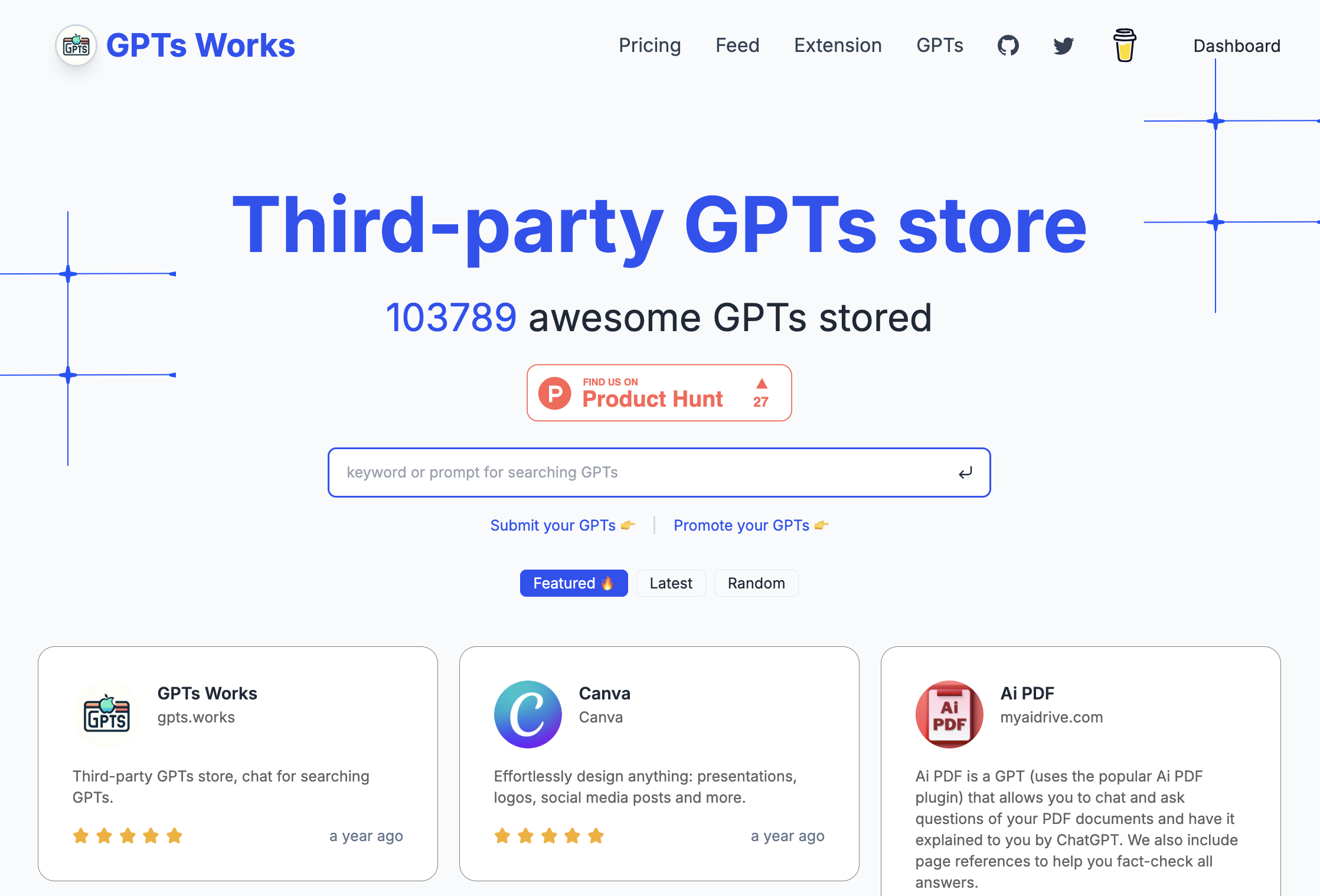 GPTs Works 产品截图