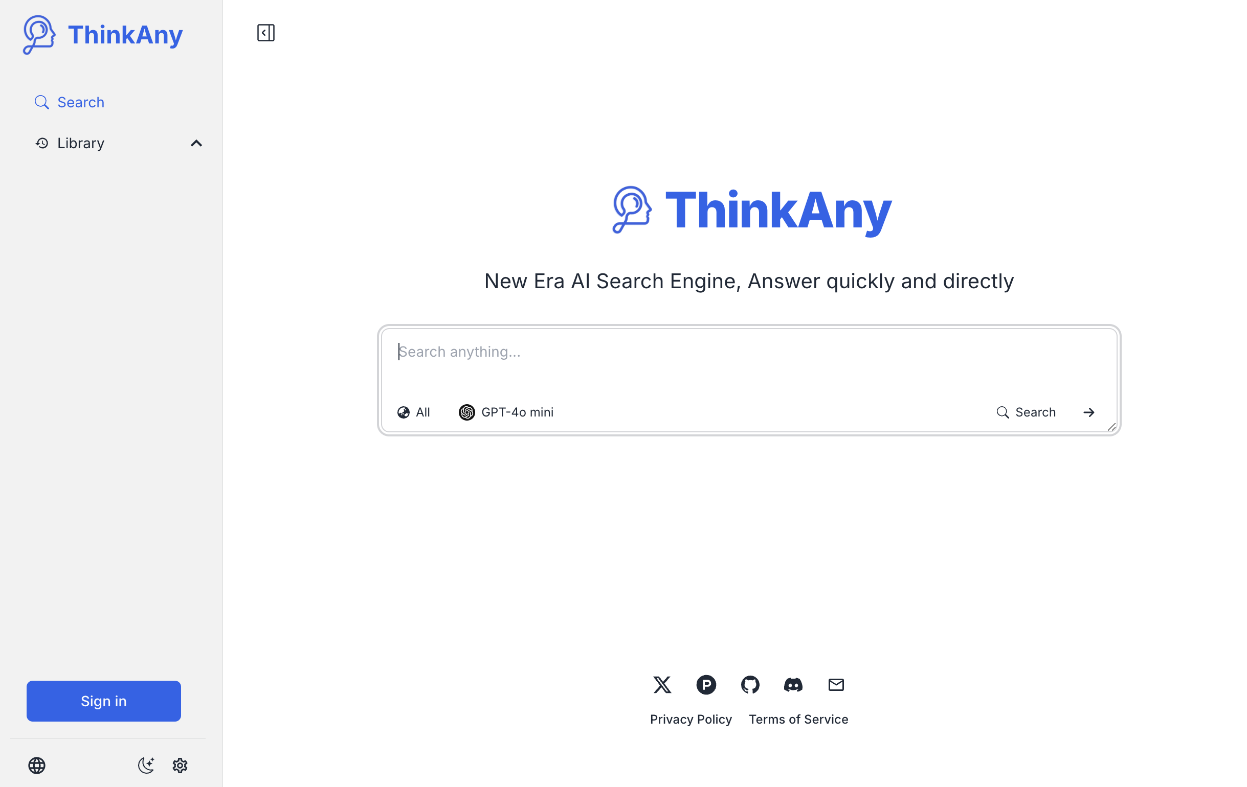 ThinkAny screenshot