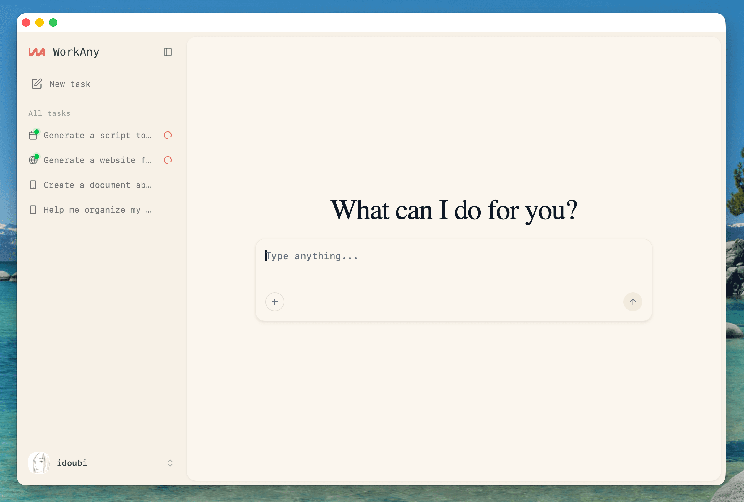 WorkAny screenshot